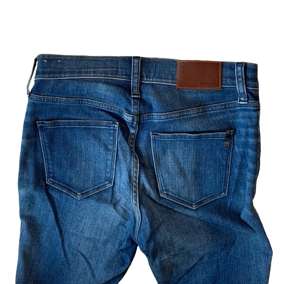 Madewell High Riser Crop front pocket skinny medium dark wash size 25 jeans - Picture 6 of 9